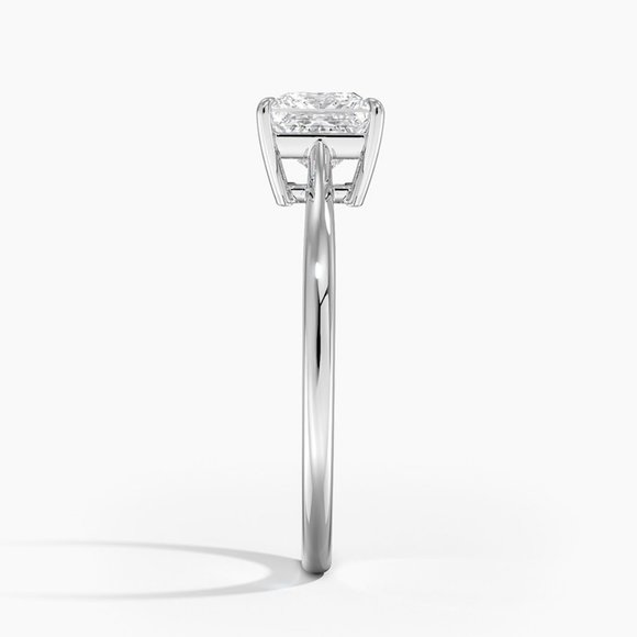 IGI 1 Ct Princess Lab Diamond Engagement Ring, F-VS1 - Picture 3 of 5